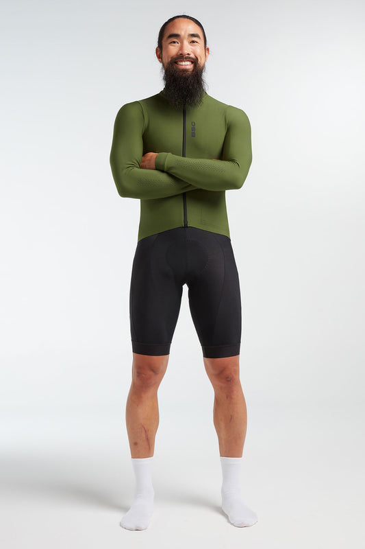 Black Sheep Men's Elements LS Thermal Jersey - Forest Green