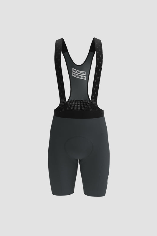 Men's Racing Seamless Bib Shorts - Grey