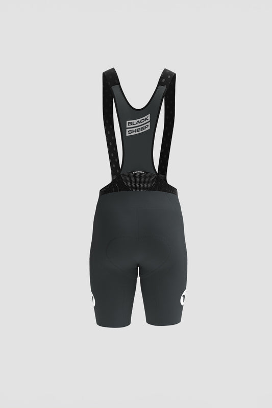 Black Sheep Men's Racing Seamless Bib Shorts - Grey