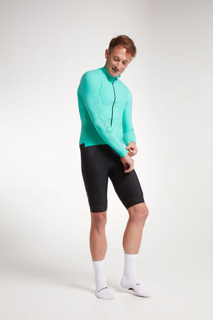 Black Sheep Men's Elements LS Thermal Jersey - Atlantis Teal