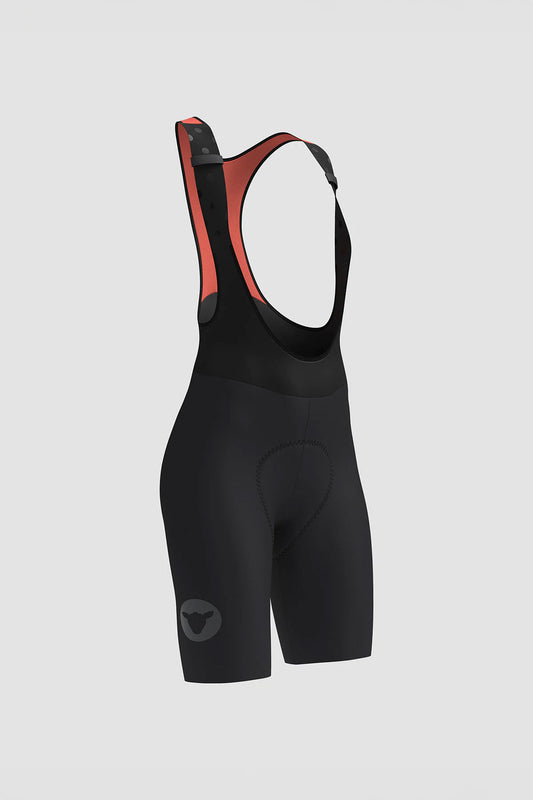 Women's Racing Seamless Bib Shorts - Black